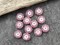 *12* 7mm White Washed Pink Opaline Hawaiian Flower Beads